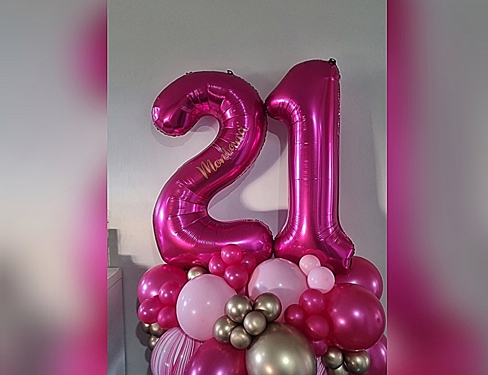 21st birthday ballons