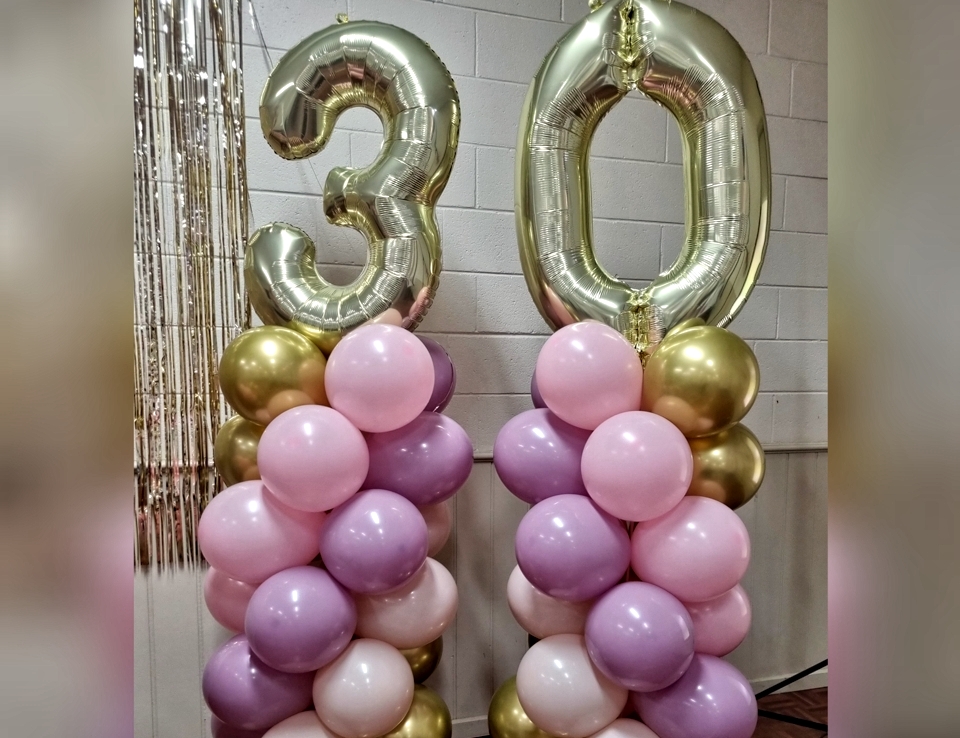 30th birthday balloons